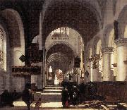 WITTE, Emanuel de Interior of a Church oil painting artist
